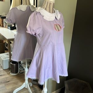 Kitty cos play dress, adorable (kitty cutout at chest) w/ collar & wristlet cuff